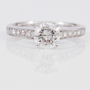 RING, briljantslipade diamanter totalt ca 1.19 ct.