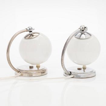 A pair 1930s wall lights / table lamps.