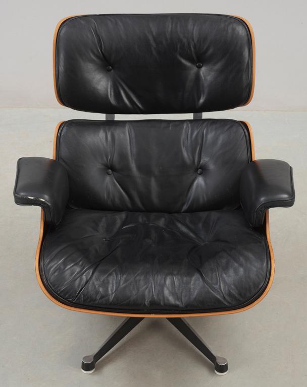 A Charles and Ray Eames 'Lounge Chair', Herman Miller, reportedly made on license by NK, Sweden, in the 1960's.