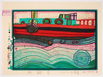 Friedensreich Hundertwasser, "Look at it on a rainy day (The Regentag portfolio)".