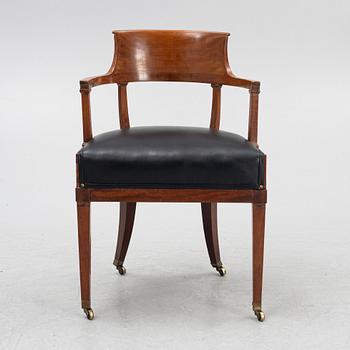 A Empire armchair, early 19th Century.