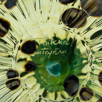 OIVA TOIKKA, A "Pumpkin" big) glass sculpture signed O. Toikka Nuutajärvi.