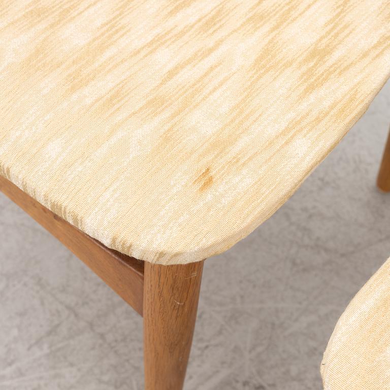 A set of four chairs, Scandinavia, 1950s/60s.