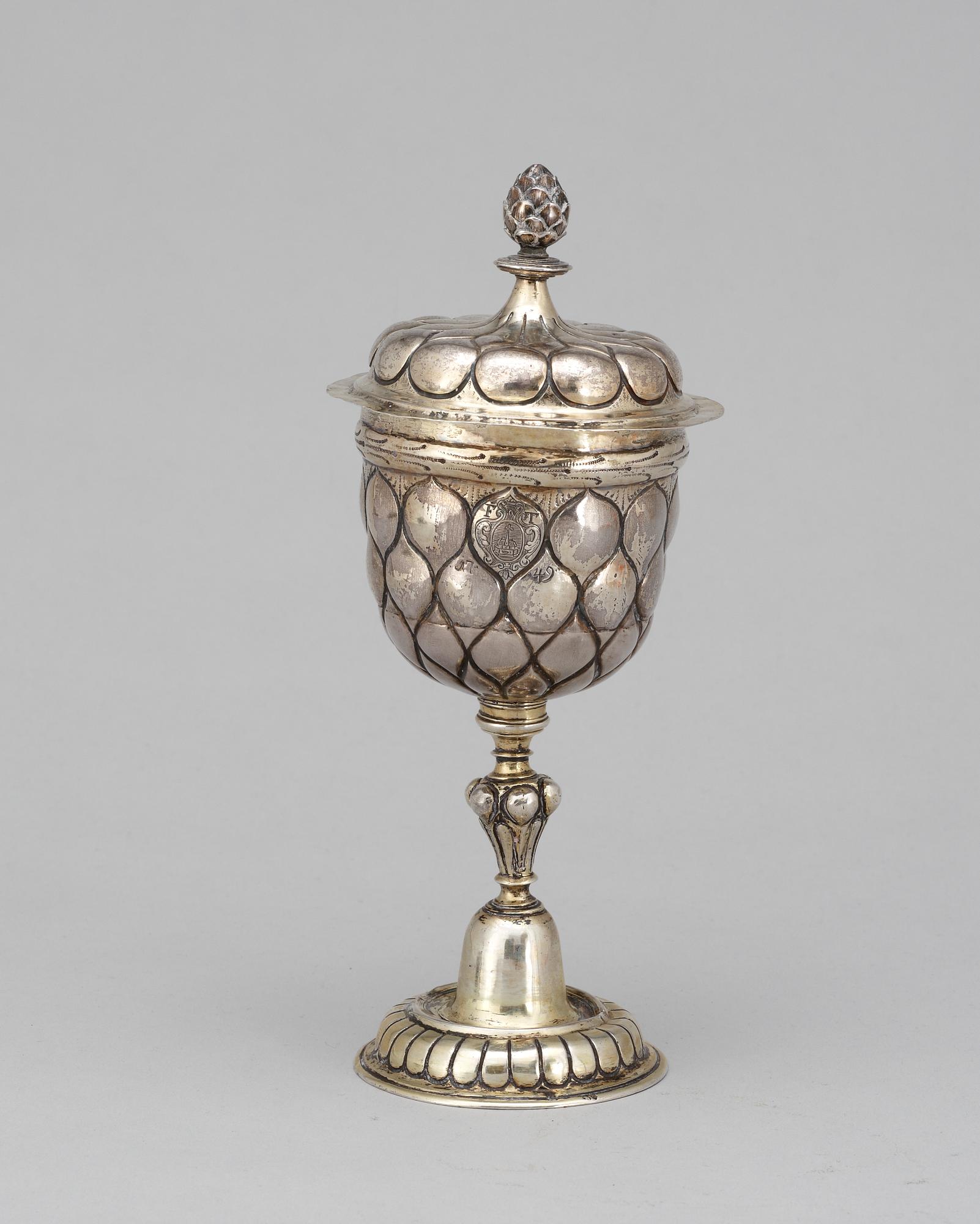 POKAL med lock, Melchior Burtenbach, Augsburg 1637-1640.