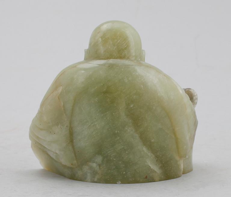 FIGUR, Buddha, jade/nefrit.