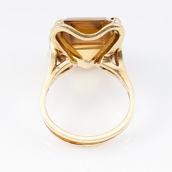 RING, 18K guld och citrin.