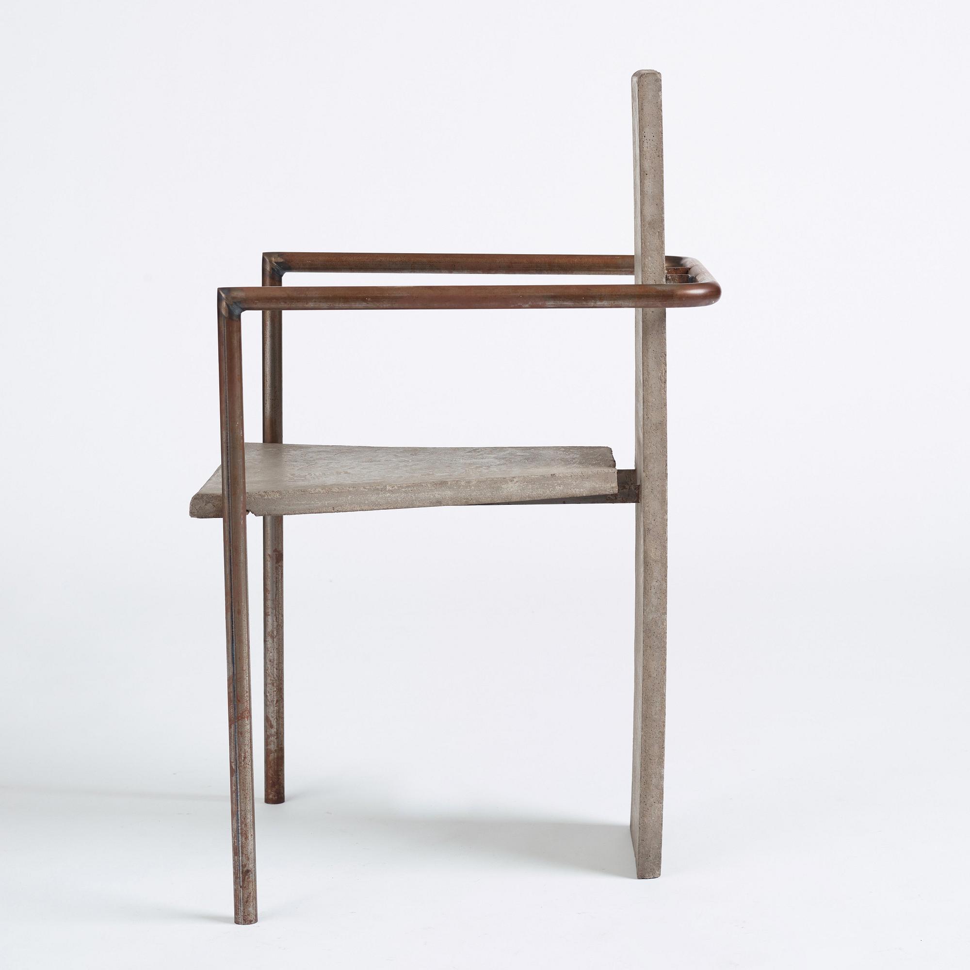 Jonas Bohlin, a 'Concrete' armchair, Källemo, Värnamo, Sweden post 1981.