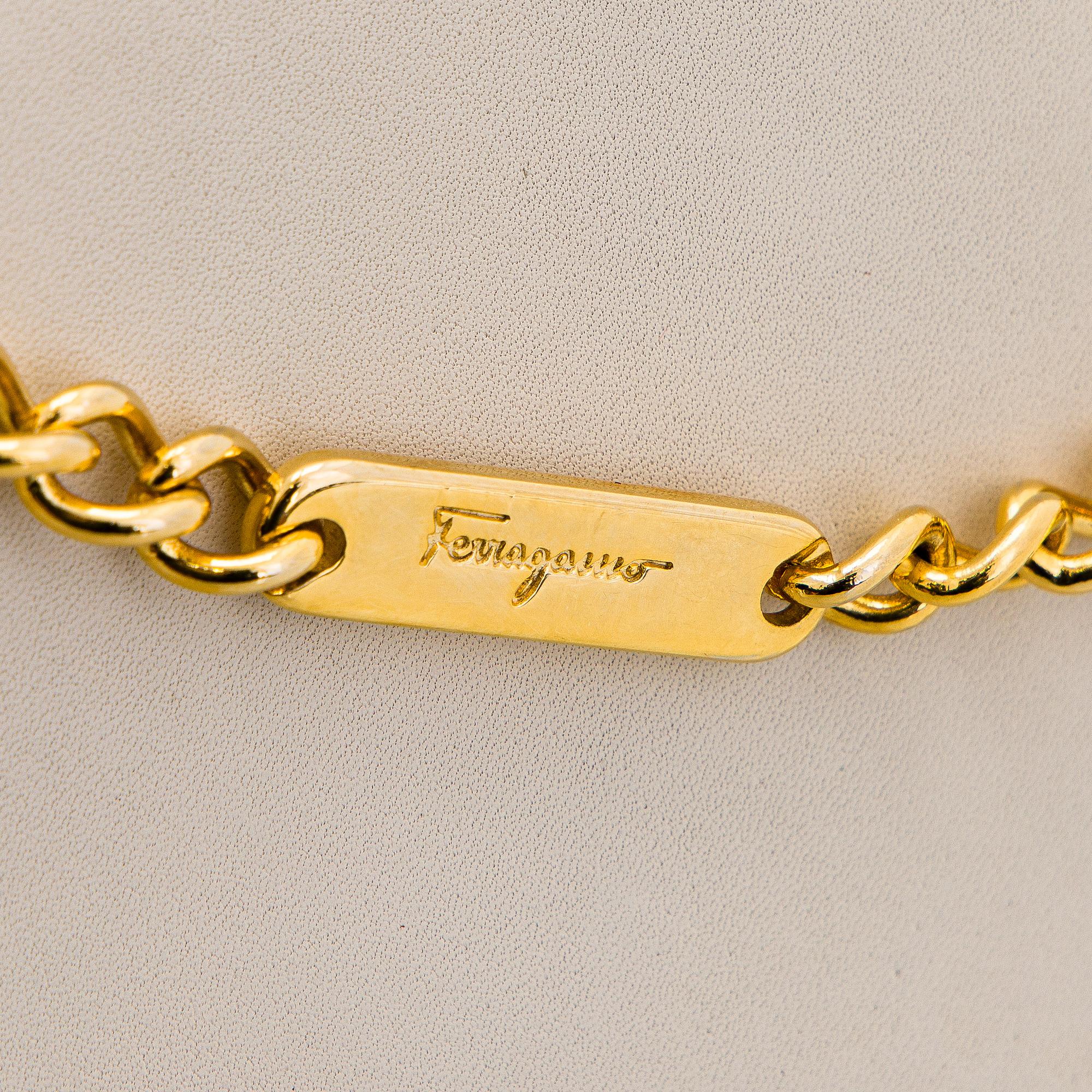 Salvatore Ferragamo, a leather “Gancini”bag.