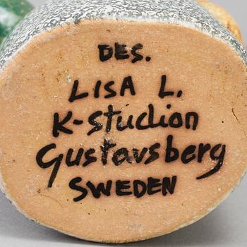 A set of four stoneware figurines by Lisa Larson for Gustavsberg.