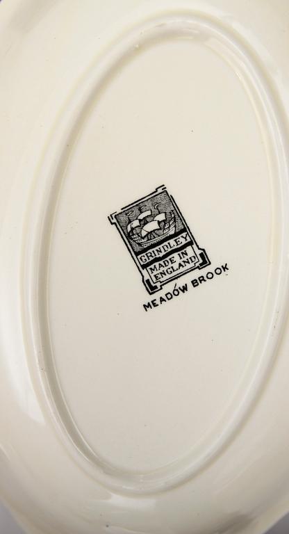MATSERVIS, 73 delar, flintgods, Grindley, England, 1930-/40-tal.