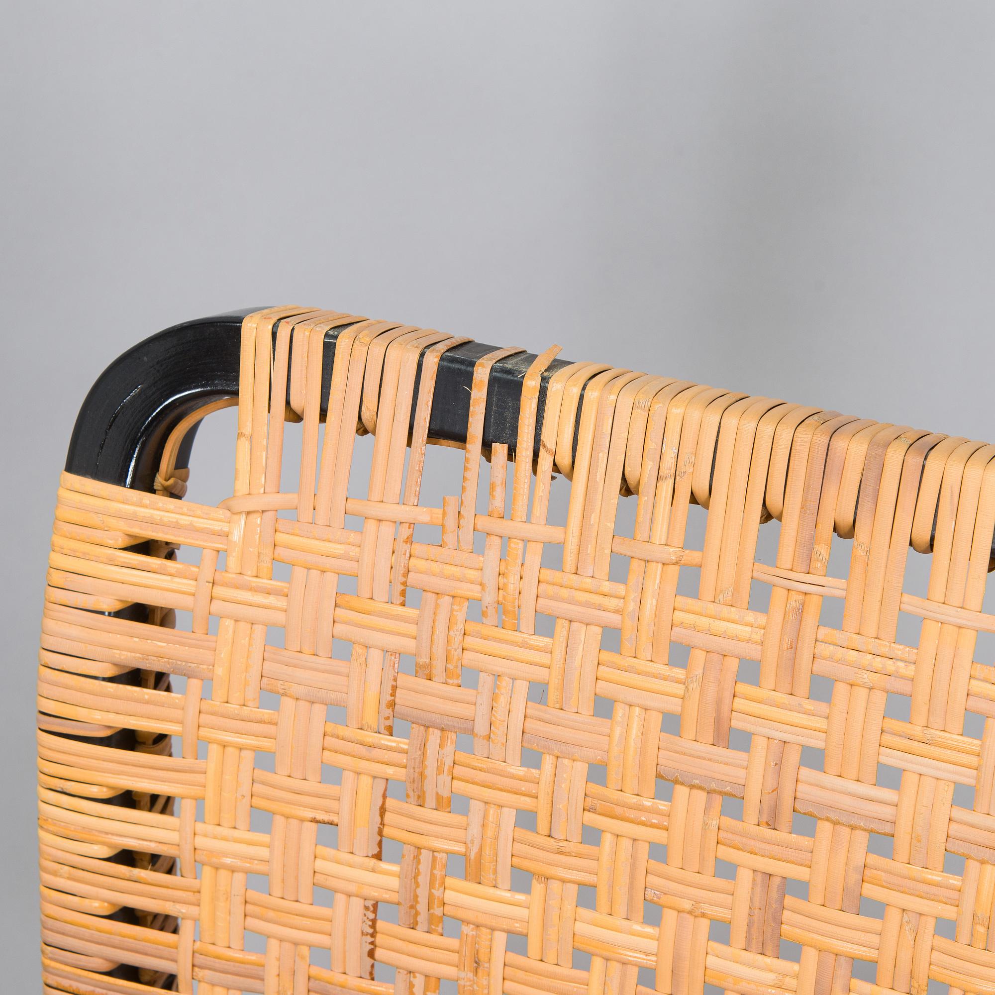 Alvar Aalto, karmstolar, 4 st, modell 45, för Artek 1970-tal.