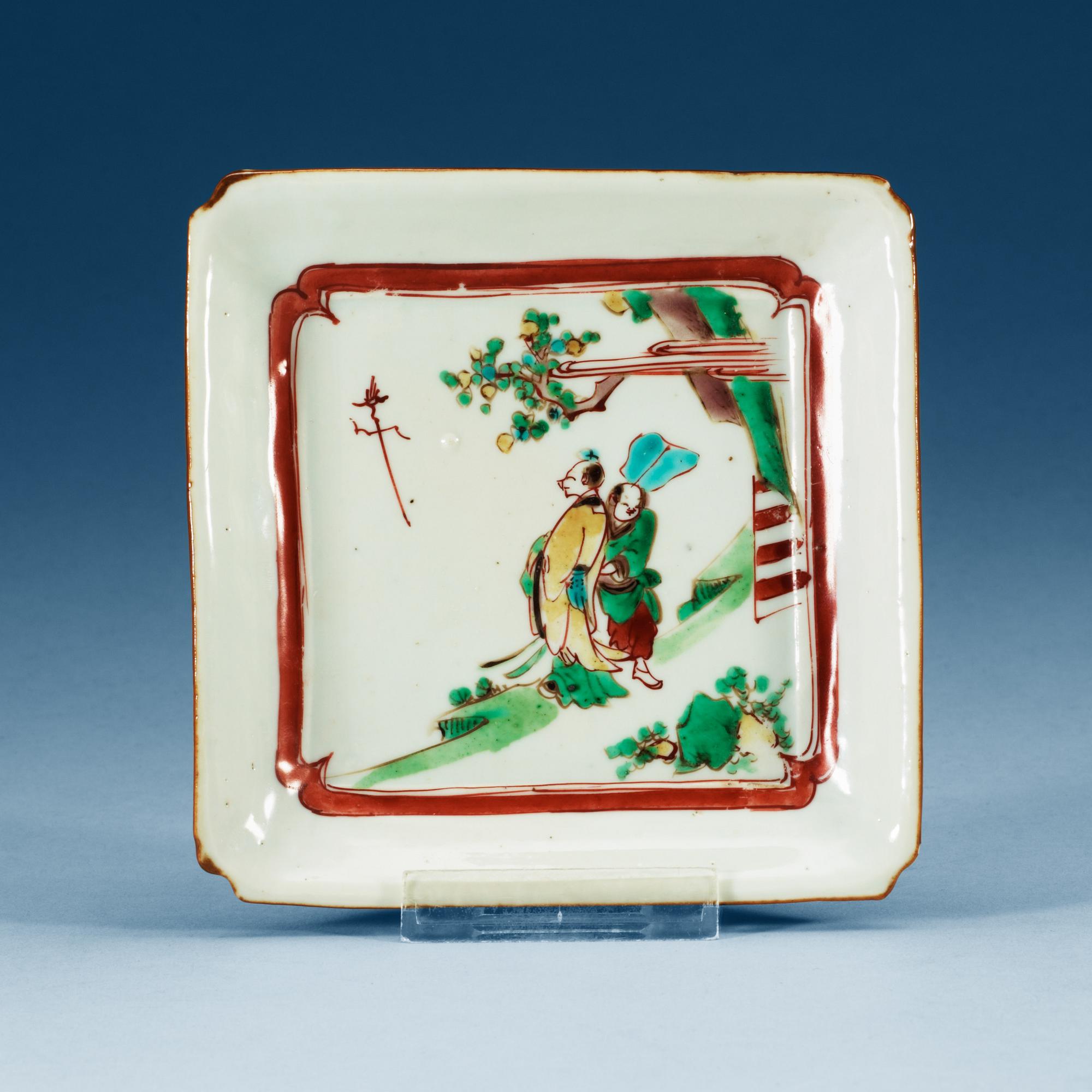 A wucai dish, Ming dynasty, Tianqi (1621-27).