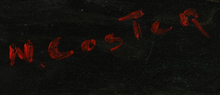 COSTER, NICOLAI, olja på duk, sign.