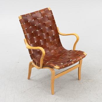 Bruno Mathsson, a beech wood  'Eva' easy chair from Firma Karl Mathsson 1971.