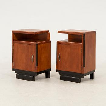 Bedside Tables, a Pair, Art Deco, First Half of the 20th Century.