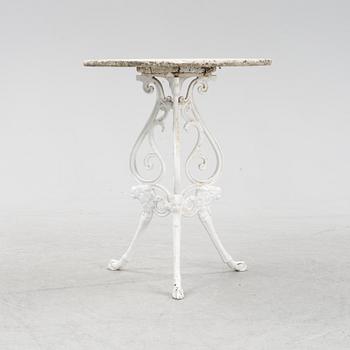 Cafébord, 1900-tal.