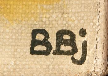 Bente Bjerregaard, olja på duk signerad och daterad 80.