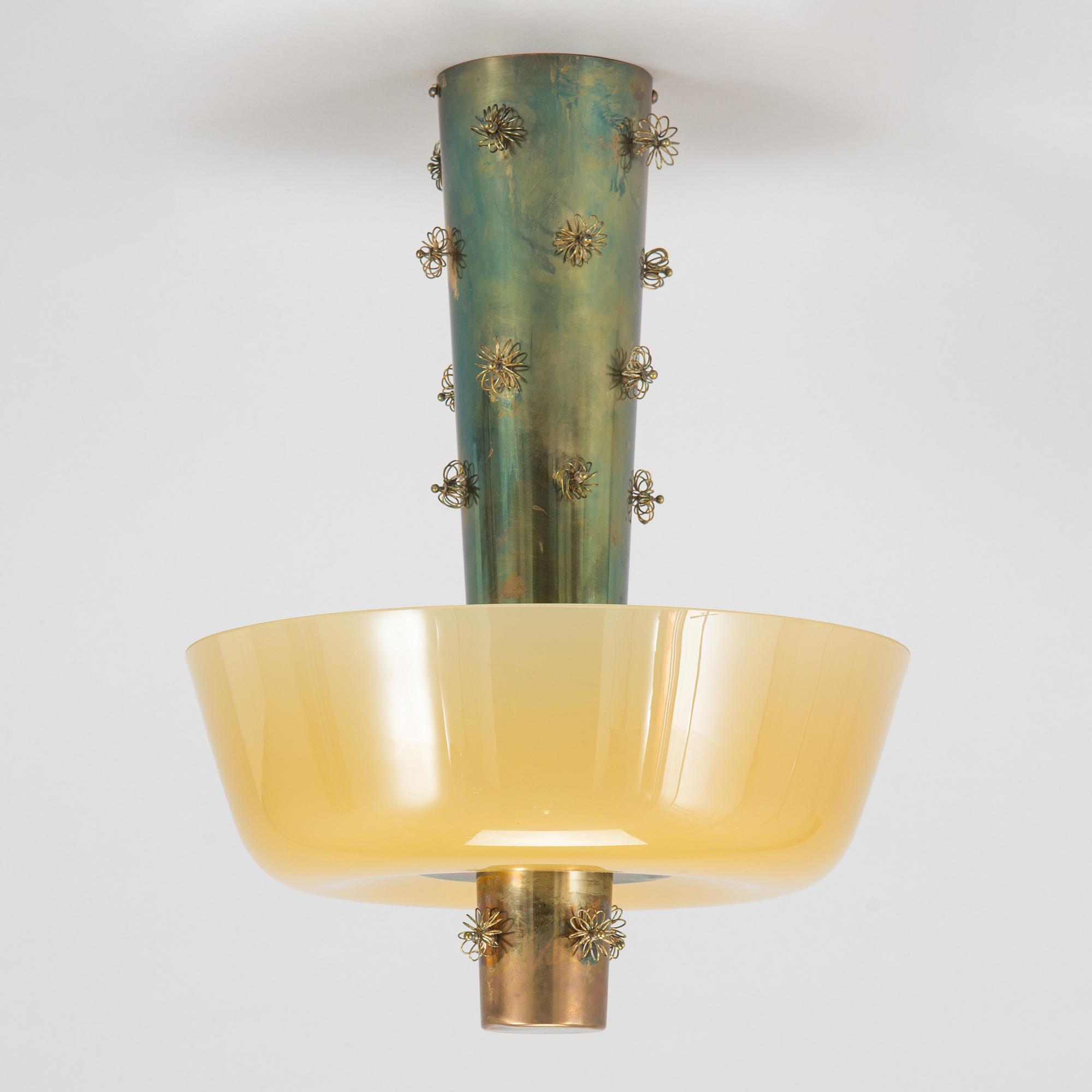 Paavo Tynell, A ceiling light '9040' for Taito. Made to order 1950.