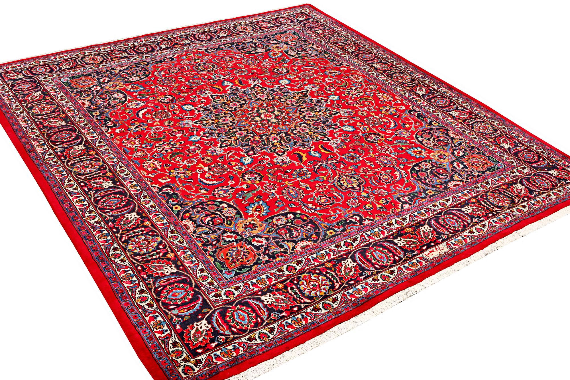 A Najafabad carpet, c. 351 X 305 cm.