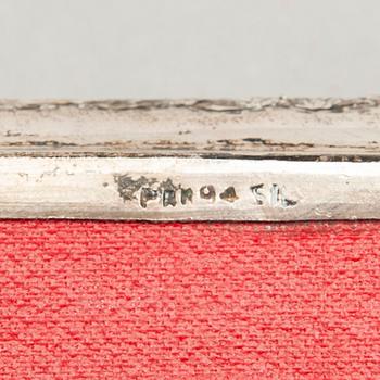 CIGARRSKRIN, silver, Turkiet 1900-tal. Totalvikt 471 g.