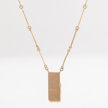 Björn Weckström, A 14K gold/platinum necklace, "Terno", for Lapponia 1985.