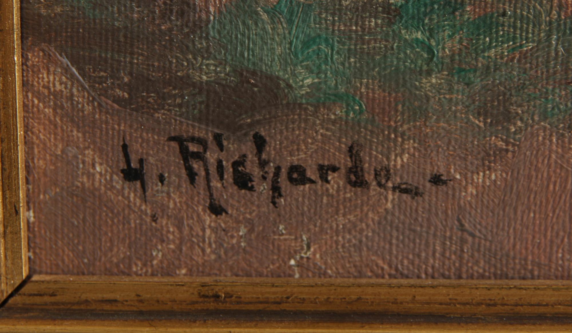 LUDVIG RICHARDE, olja på duk, sign.