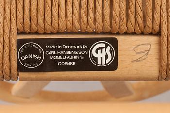 KARMSTOLAR, 8 st, Hans J Wegner, "Y-stolen", Carl Hansen & Son, Odense.