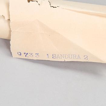 Tove Jansson, Moomin wallpaper, 6 rolls, mid-20th century.