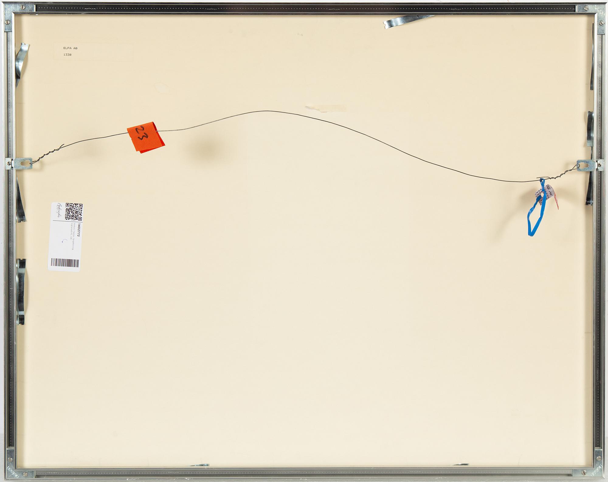 Antoni Tàpies, färgetsning, signerad HC.