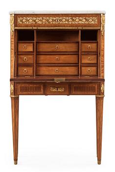 A Gustavian secretaire by Georg Haupt, master 1770 (not signed.