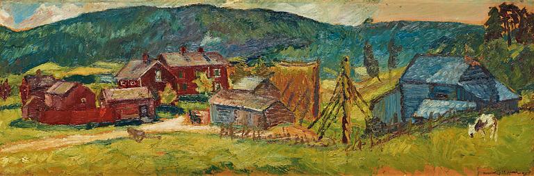Helmer Osslund, Landscape from Klingsta, Medelpad, Sweden.