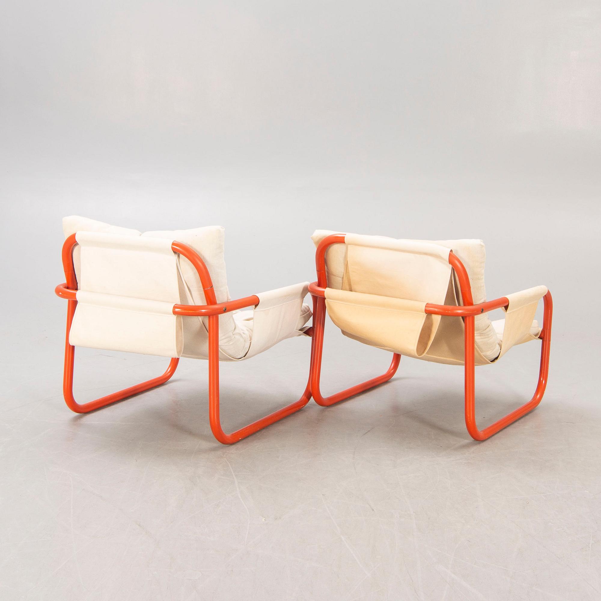 Thomas Jelinek & John Forsén, fåtöljer, 1 par, "Kuling", IKEA, 1971.