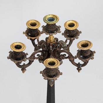 Candelabra, Empire style, second half of the 19th century, France.