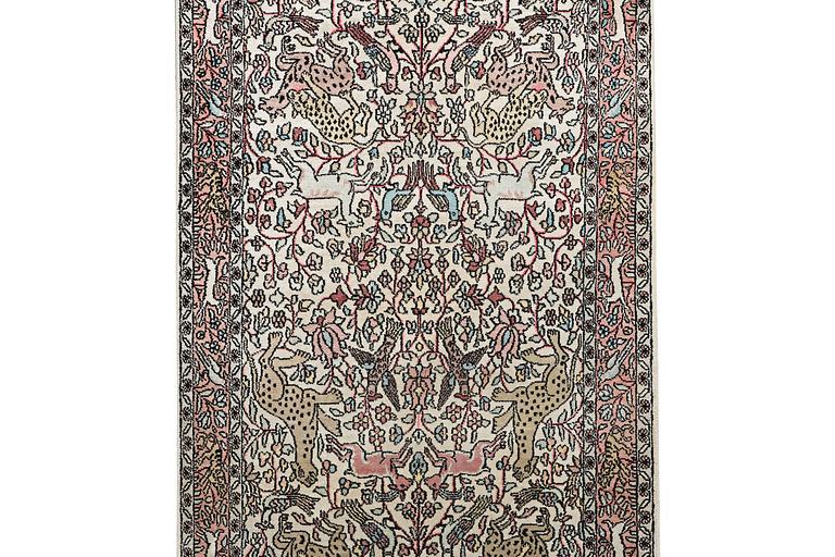 Gallerimatta, silke Kashmir, ca. 300 x 92 cm.