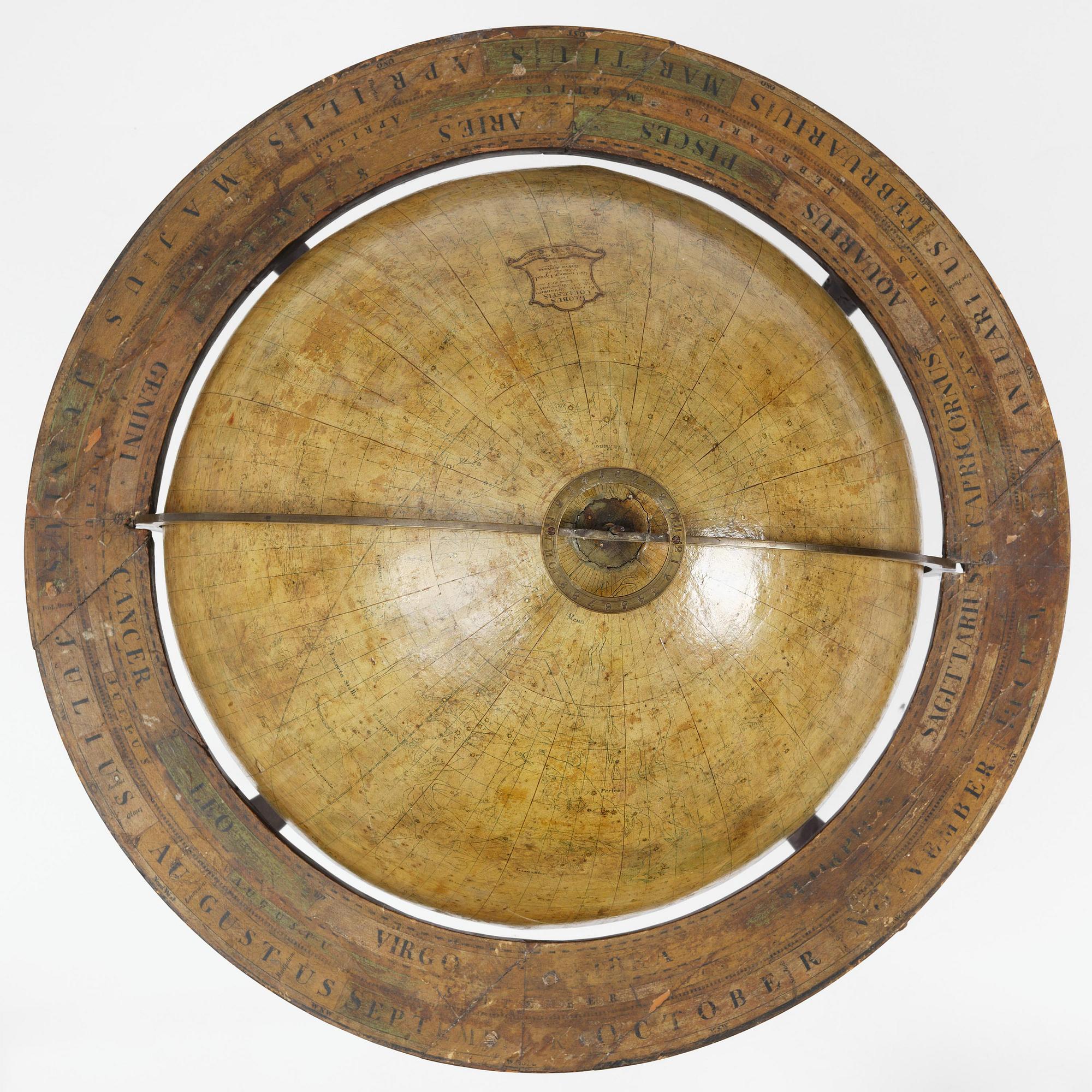 A celestial globe by A. Åkerman (manufacturer of globes in Uppsala 1759-78), 1766.