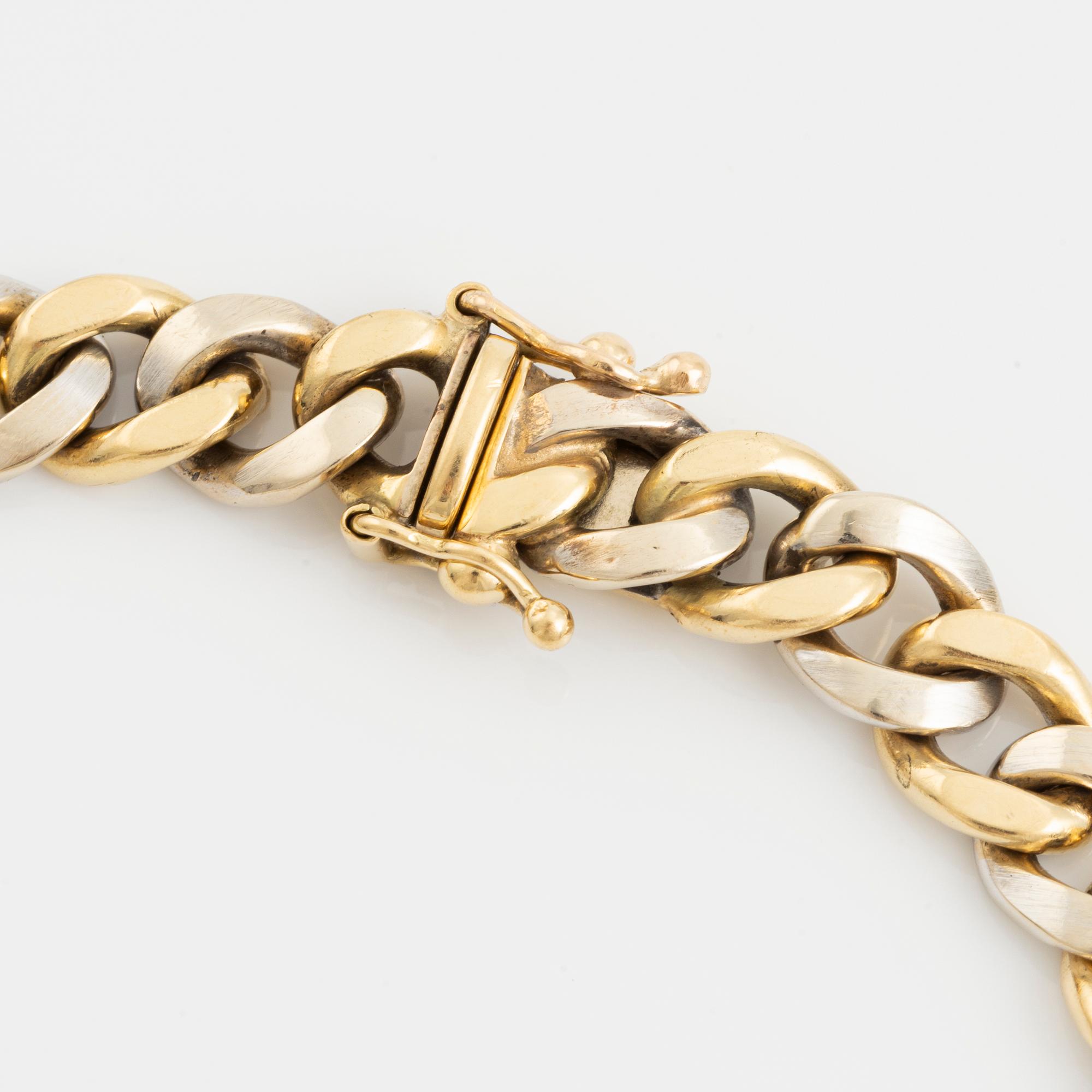 Bracelet 18K gold and white gold.