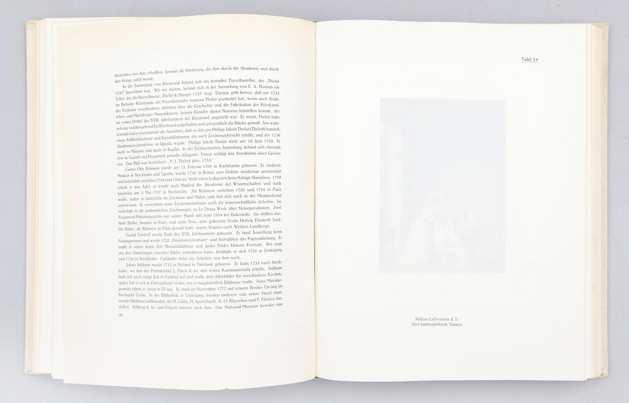 BÖCKER, 2 vol, Die Bildnis-Miniatur in Skandinavien von Ernst Lemberger, Berlin 1912.