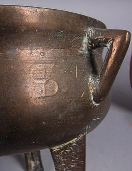 PARTI MÄSSING OCH KOPPAR. 3 delar.