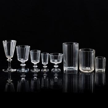 ELIS BERGH, a 'Karlberg' part glass service, Kosta (67 pieces).