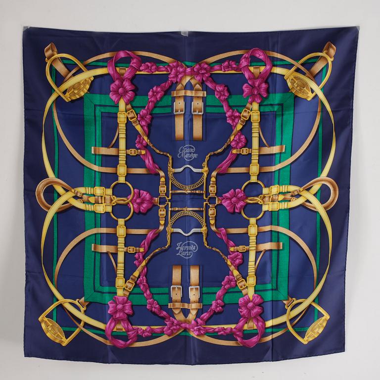 SCARF, siden, "Grand manege", design Henri d'Origny Hermès, Paris, komponerad 1990.