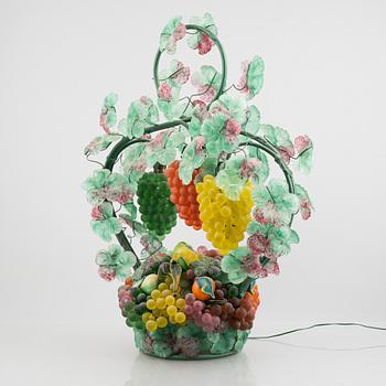 Bordslampa, glas, Murano, Italien, 1900-talets andra hälft.