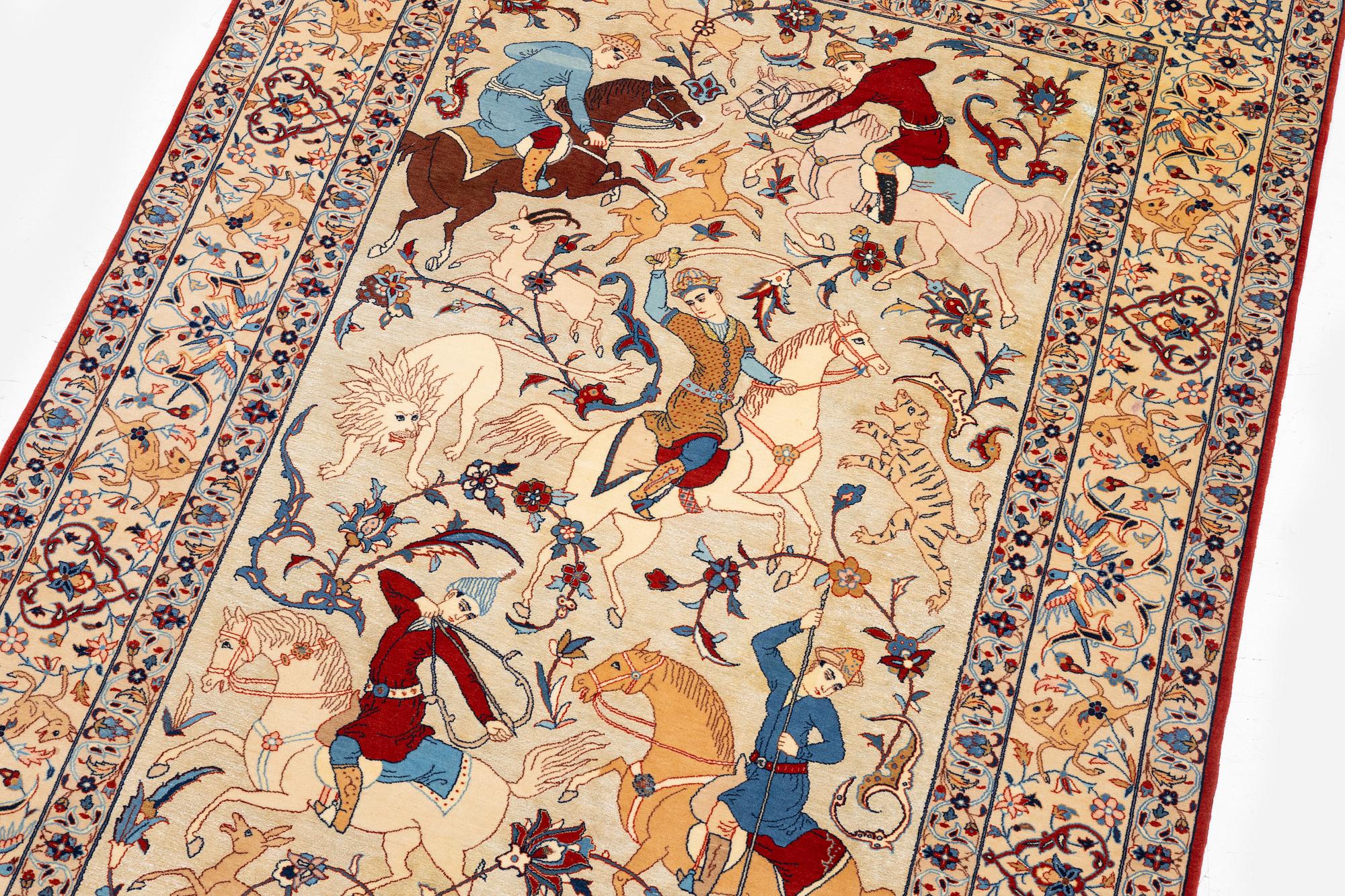 A semi-antique rug, Central Persia, signed (Hosien) Seirafian, c. 166 x 117 cm.