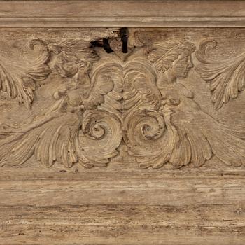 An Italian carved baroque panel, 17th / 18th century.