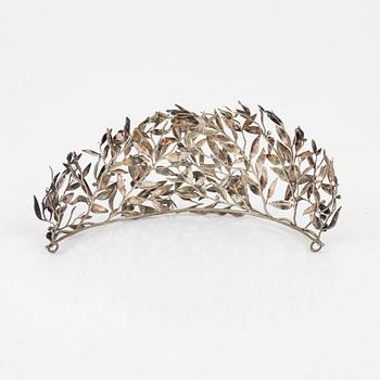 Silvergarnityr, 4 delar, omkring år 1900.