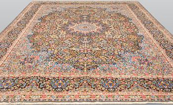 A carpet, Kerman Lavar, ca 402 x 302 cm.