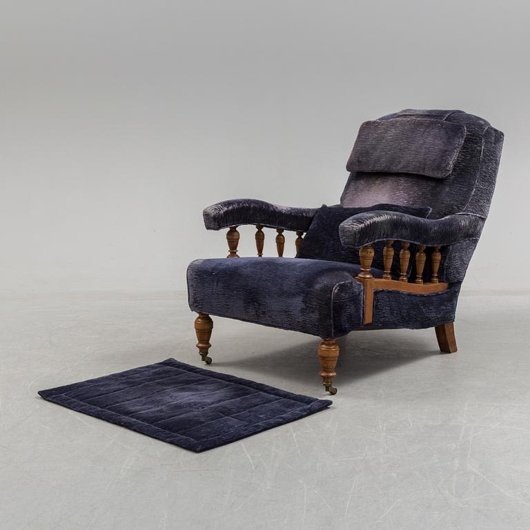 An 1890s easy chair.