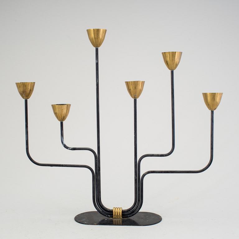 GUNNAR ANDER, kandelaber, Ystad Metall, 1900-tal.