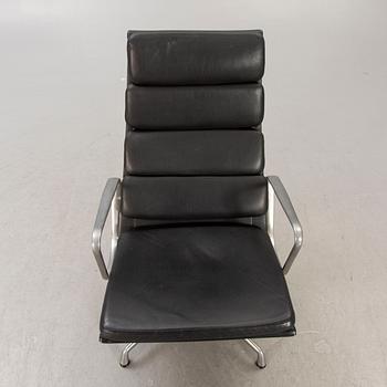 A Charles & Ray Eames Soft Pad EA 222 easy chair Vitra later part of the 20th century.