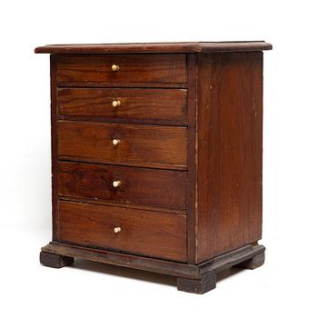 Miniature chest of drawers, first half of the 20th century.