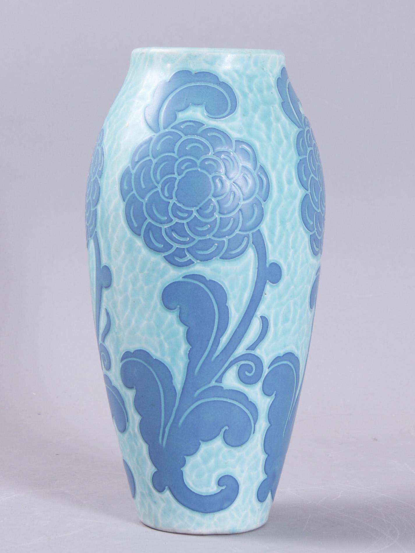 VAS, stengods, "Sgraffito", Josef Ekberg, Gustavsberg.